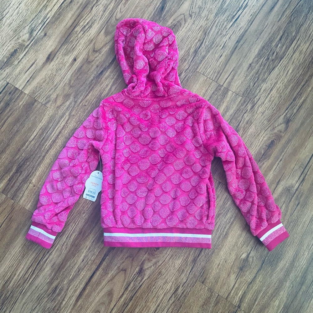 Wonder Nation Girls Hooded Plush Jacket- NWT - Picture 2 of 7